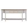 Contemporary Design: Rustic Brown Sofa Table.
