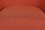 Modern Solas accent chair in rust fabric finish
