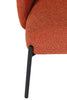 Solas rust accent chair for living room decor

