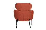 Solas rust accent chair for elegant interiors
