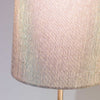 Silvia Buffet Lamp Champagne 64 cm close view picture of the shade with turned on light