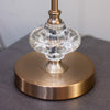 Silvia Buffet Lamp Champagne 64 cm close view picture of the base with featured crystal