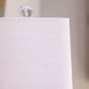Silvia Buffet Lamp Oatmeal 64 cm close view picture of the linen shade