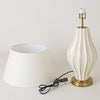 Versatile lamp with a contemporary design.