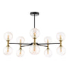 Takara 10 Light Semi-Flush Black and Bronze picture on the white background