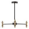 Ambient chandelier lighting fixture – Takara 6 Light Pendant matt black


