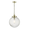 Elegant pendant with antique brass finish – Tamara 1 Light Single Pendant
