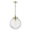 Ribbed glass pendant light – Tamara 1 Light Single Pendant design

