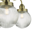 Antique brass semi flush fitting for elegant ceiling decor - Tamara Brass Semi Flush