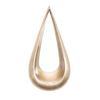 Teardrop Mirror Champagne picture on the white background
