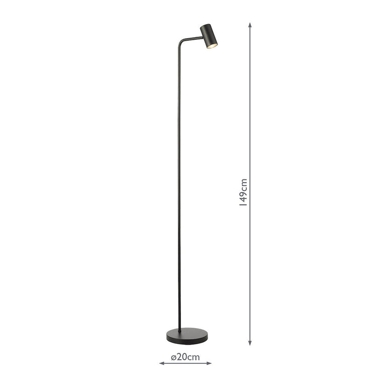 Thierry Task Floor Lamp Matt Black - Lighting Collection For Home Decor