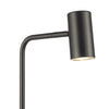 Thierry Task Floor Lamp Matt Black close view picture of the adjusted lamp head