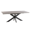 Modern rectangle dining table with extending design.
