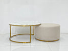 Tivoli Set of Coffee Table & Pouffe