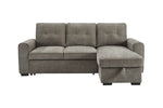 Toby Corner Sofa Bed Grey front view picture of the sofa