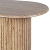 Travertine Pillar Console with a marble top