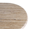 Travertine Pillar Console close view picture of the top