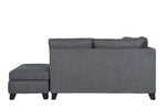 Triestine Grey Corner Sofa, Left-Facing.