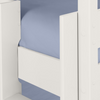Optimize room layout with this Trio bunk bed.