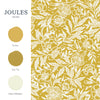 Joules Twilight Ditsy Wallpaper Antique Gold better fits with those paint colors