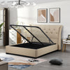 Tyrone 5ft Gas-Lift King Size Bed picture of the lifted up mechanism