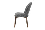 Valley Dining Chair Dark Grey side view picture