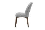 Valley Dining Chair Light Grey side view picture