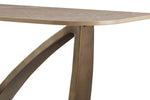 Vanosa Console Table Brown close view picture from the bottom