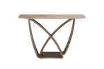 Vanosa Console Table Brown front view picture