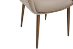 Vanosa Dining Chair Mocha close view picture of the metal legs