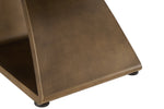 Vanosa Lamp Table Brown close view picture of the metal base