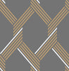 Geometric wallpaper with gold accents from Graham & Brown