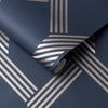 Beautiful wallpaper for walls - Graham & Brown Vector Navy Gold