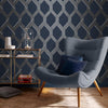 Best wallpaper design for modern decor - Vector Navy Gold