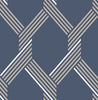 Stylish geometric wallpaper art - Graham & Brown Vector Navy Gold