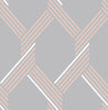Elegant wallpaper art with Graham & Brown Vector Rose Gold Wallpaper.