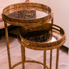 Vela Nest of 2 Tray Tables close view picture of the table tops