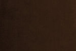 Velar Accent Chair Brown close view picture of the dark brown upholstery