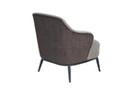 Velar Accent Chair Brown side view picture from the back