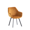 Elegant Vesper Dining Chair Antique Gold Set of 2, perfect for dining rooms