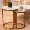 Vienna Nest of 2 Marble Side Tables life style picture