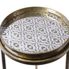 Sleek and sophisticated nesting table set.
