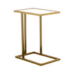 Elegant Vienna Marble Sofa Table With Metal Frame