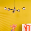 Vignette 6 Light Pendant Matt Black life style picture