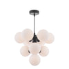 Vine 10 Light Pendant Satin Black/Opal Glass picture on the white background