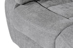 Weston 2 Seater Sofa Recliner Grey  close view picture of the seat stitching