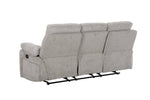 Wilbur 3 Seater Sofa Recliner Grey picture from the back