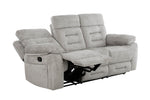 Wilbur 3 Seater Sofa Recliner Grey picture with reclined seat