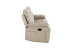 Wilbur 3 Seater Sofa Recliner Latte side view picture
