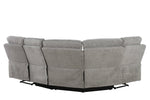 Wilbur Corner Sofa Recliner Grey picture from the back